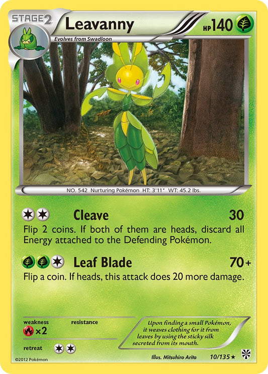 Leavanny 10/135 Reverse Rare - MissingNo.