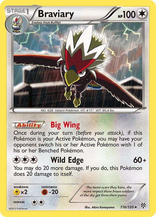 Braviary 116/135 Non-Holo Rare - MissingNo.