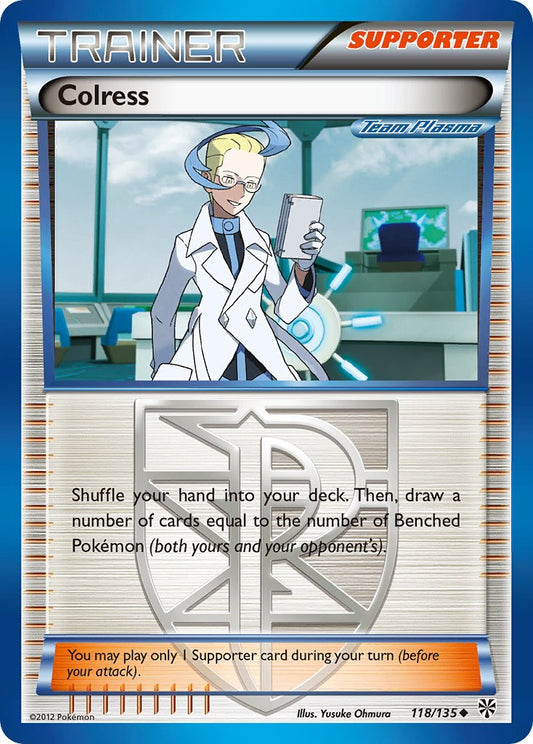 Colress 118/135 Crosshatch Holo 2012-2013 Player Rewards (Tier 2) - MissingNo.