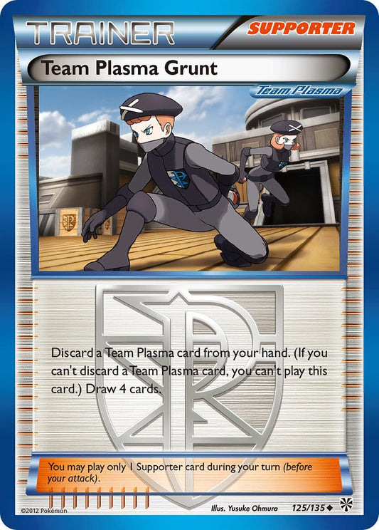 Team Plasma Grunt 125/135 Reverse Uncommon - MissingNo.