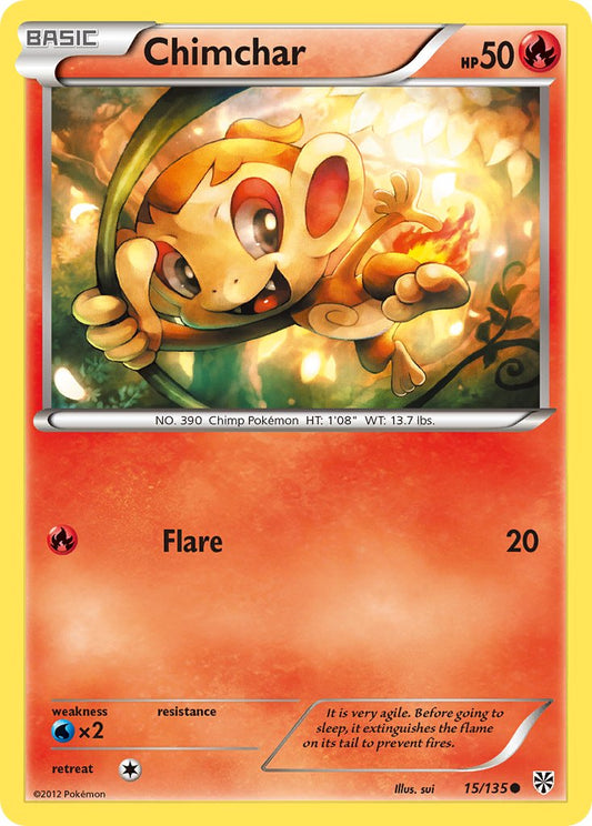 Chimchar 15/135 Reverse Common - MissingNo.