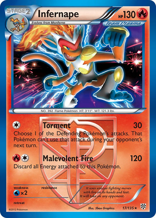 Infernape 17/135 Reverse Rare - MissingNo.