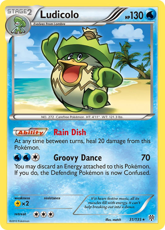 Ludicolo 31/135 Reverse Rare - MissingNo.