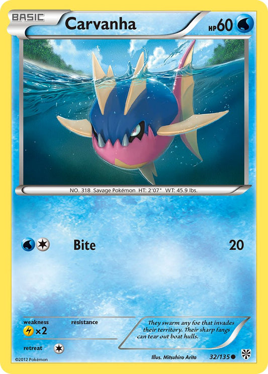 Carvanha 32/135 Reverse Common - MissingNo.