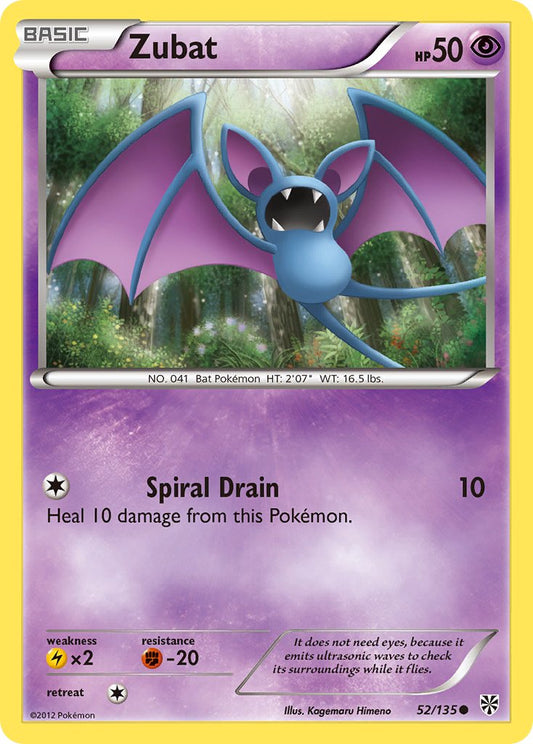 Zubat 52/135 Reverse Common - MissingNo.