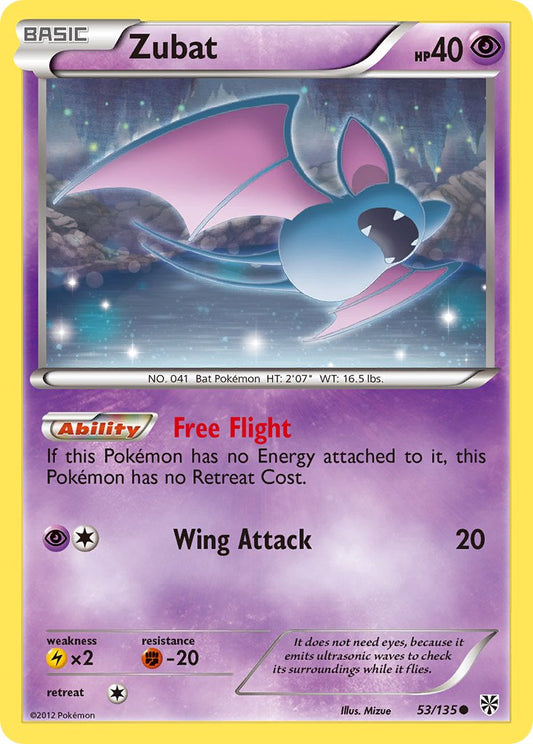 Zubat 53/135 Reverse Common - MissingNo.