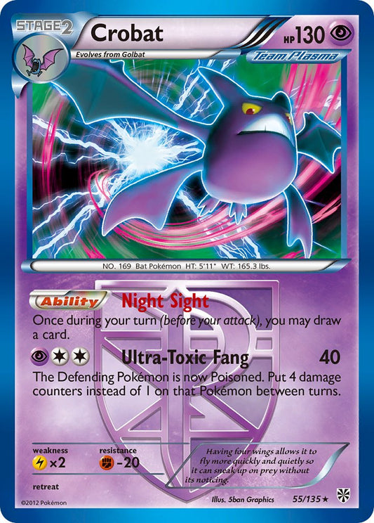 Crobat 55/135 Reverse Rare - MissingNo.