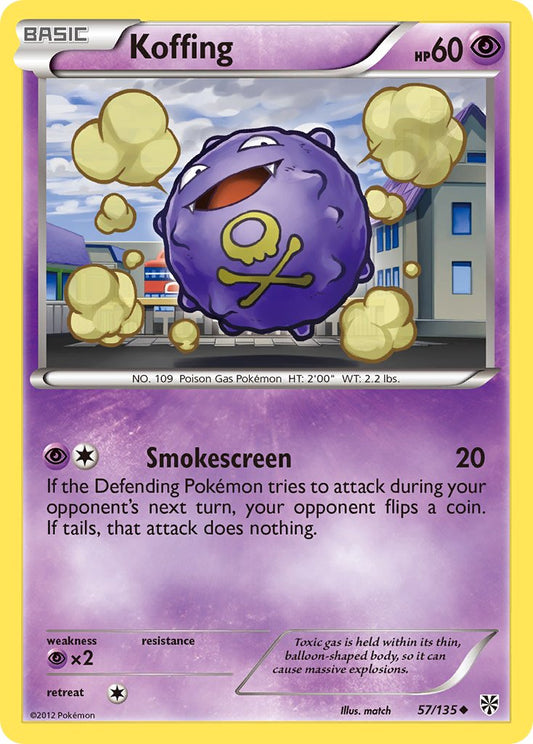 Koffing 57/135 Reverse Uncommon - MissingNo.