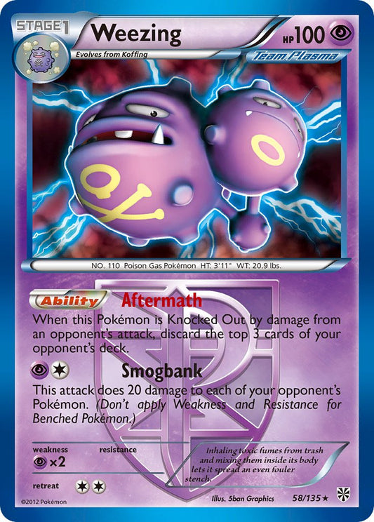 Weezing 58/135 Holo Rare - MissingNo.