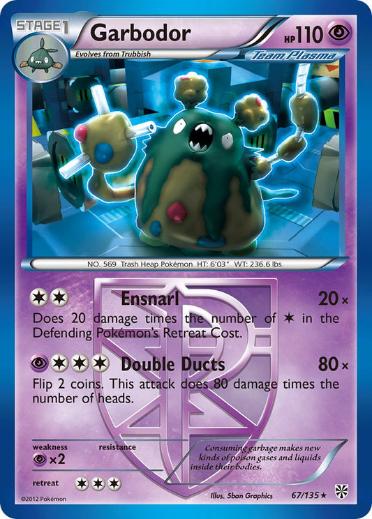 Garbodor 67/135 Reverse Rare - MissingNo.