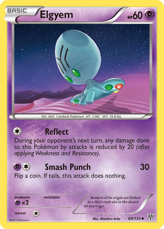 Elgyem 69/135 Reverse Uncommon - MissingNo.