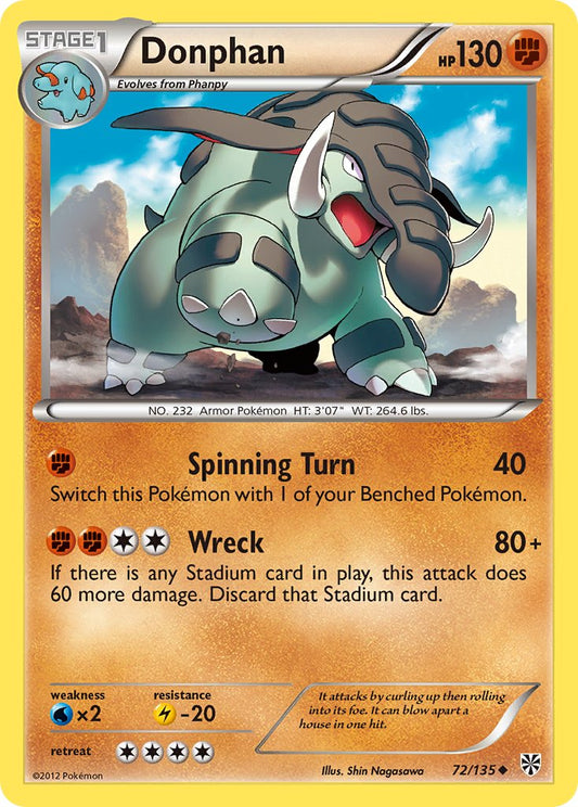 Donphan 72/135 Reverse Uncommon - MissingNo.