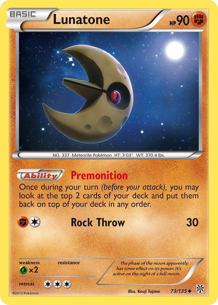 Lunatone 73/135 Reverse Uncommon - MissingNo.