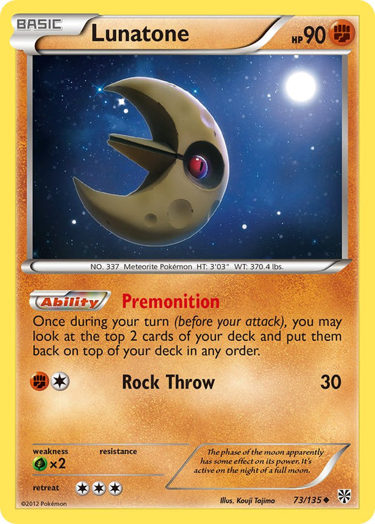 Lunatone 73/135 Reverse Uncommon - MissingNo.
