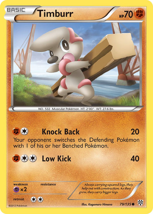 Timburr 79/135 Reverse Common - MissingNo.