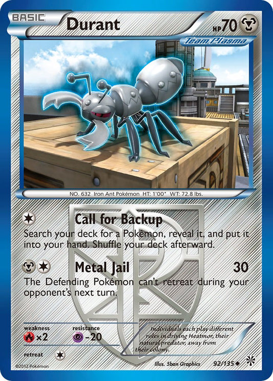 Durant 92/135 Reverse Uncommon - MissingNo.