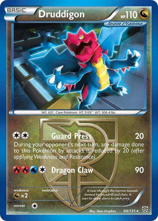 Druddigon 94/135 Non-Holo Rare - MissingNo.