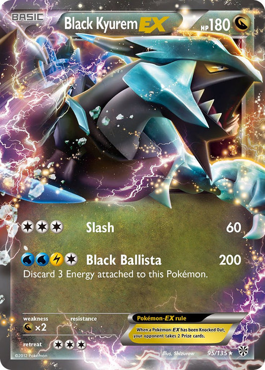 Black Kyurem EX 95/135 Holo Rare EX - MissingNo.