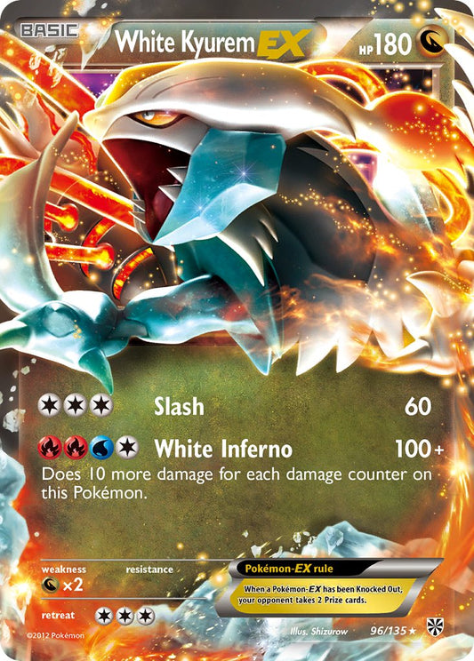 White Kyurem EX 96/135 Holo Rare EX - MissingNo.