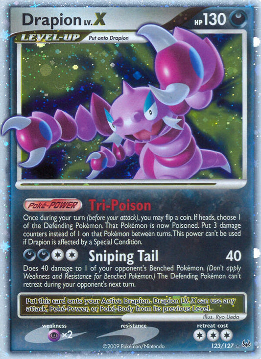 Drapion LV.X 123/127 Holo Rare LV.X - MissingNo.