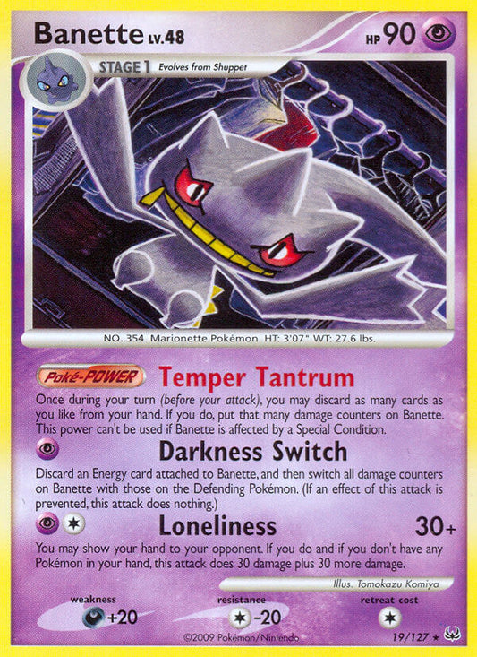 Banette 19/127 Non-Holo Rare - MissingNo.