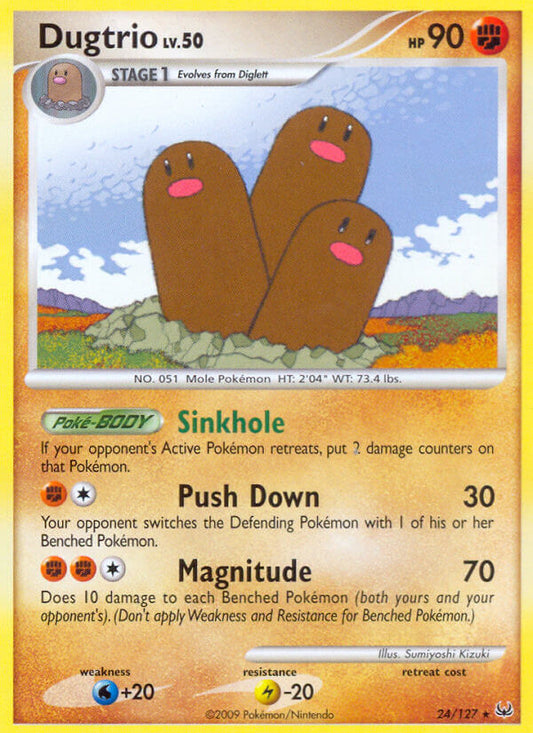 Dugtrio 24/127 Reverse Rare - MissingNo.