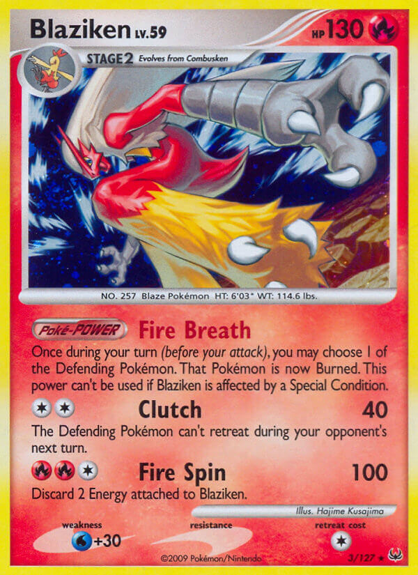 Blaziken 3/127 Reverse Rare - MissingNo.