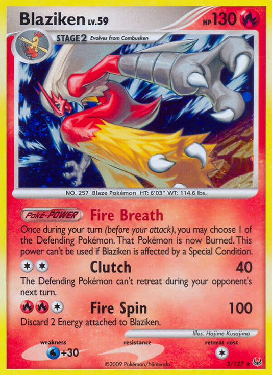 Blaziken 3/127 Reverse Rare - MissingNo.