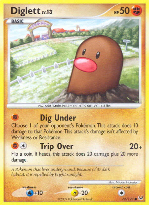 Diglett 72/127 Reverse Common - MissingNo.