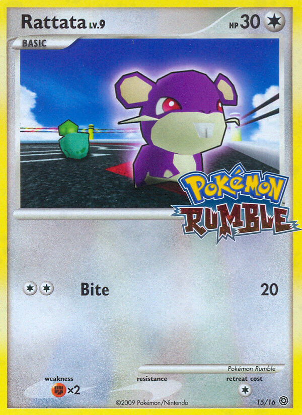 Rattata 15/16 Pokémon Rumble Stamp - MissingNo.