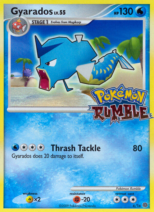 Gyarados 6/16 Pokémon Rumble Stamp - MissingNo.