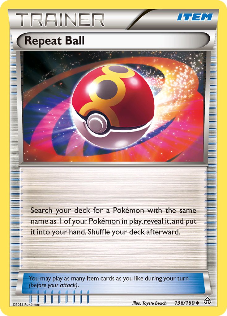 Repeat Ball 136/160 Reverse Uncommon - MissingNo.