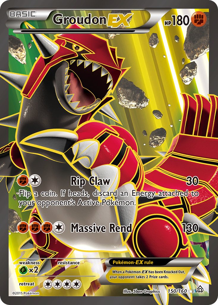 Groudon EX 150/160 Holo Ultra Rare EX - MissingNo.