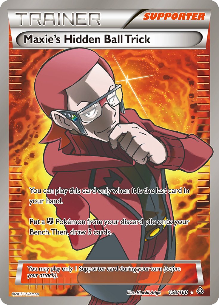 Maxie's Hidden Ball Trick 158/160 Holo Ultra Rare - MissingNo.