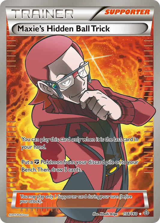 Maxie's Hidden Ball Trick 158/160 Holo Ultra Rare - MissingNo.