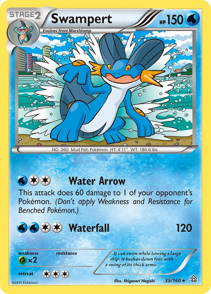 Swampert 35/160 Reverse Rare - MissingNo.