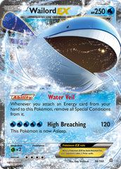 Wailord EX 38/160 Holo Rare EX