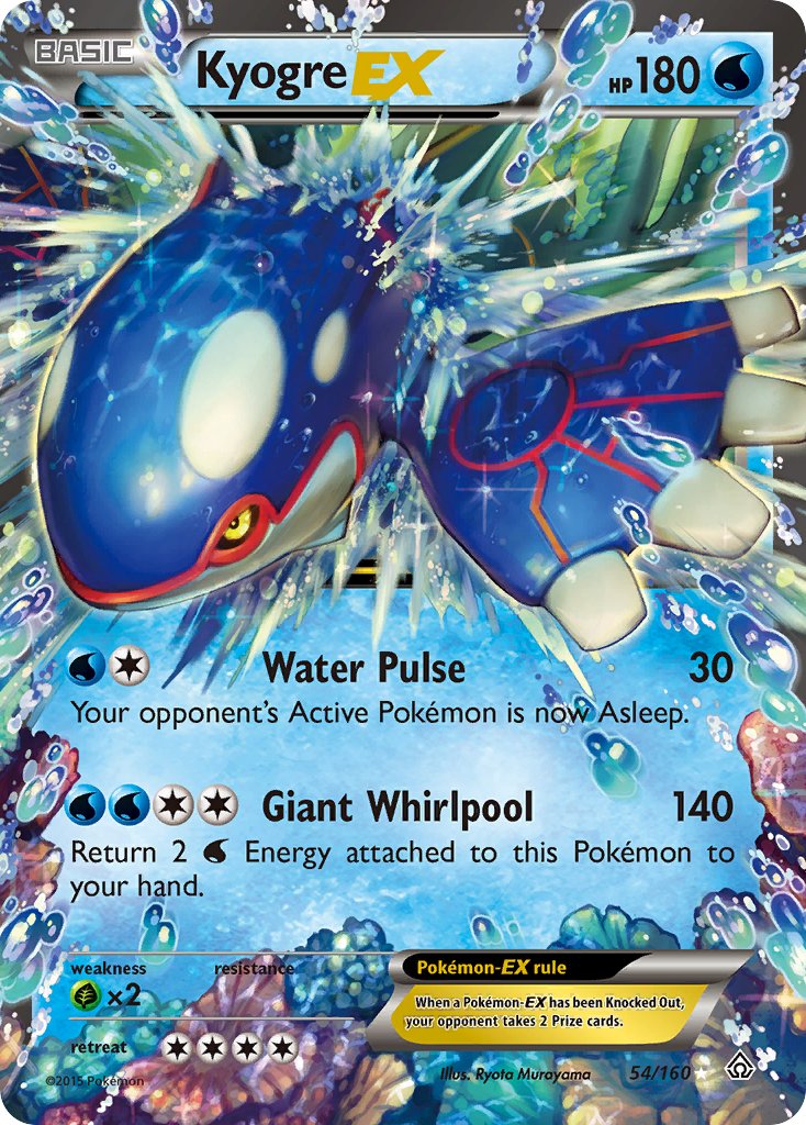 Kyogre EX 54/160 Holo Rare EX - MissingNo.