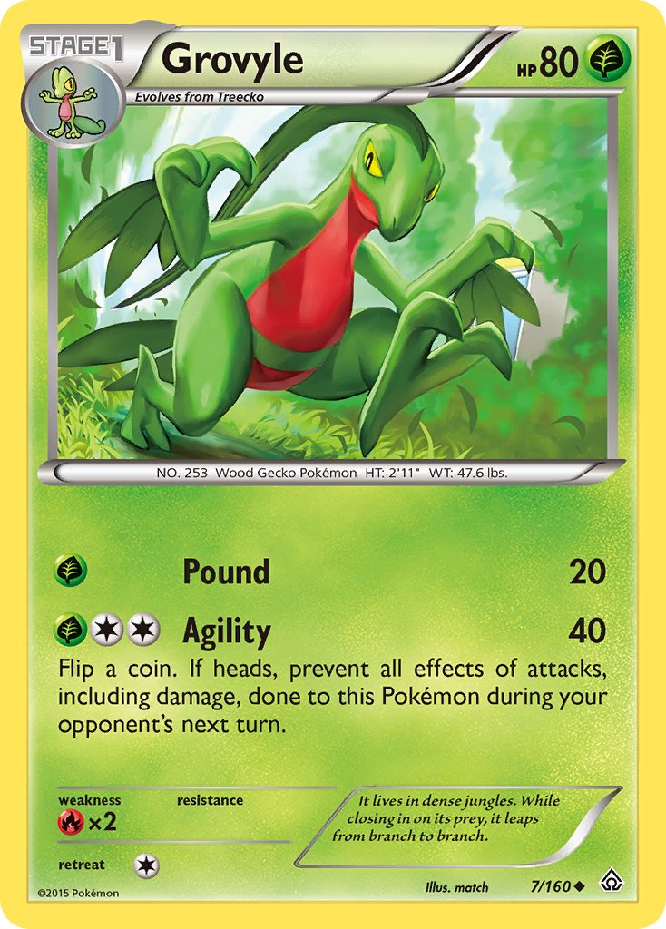 Grovyle 7/160 Reverse Uncommon - MissingNo.