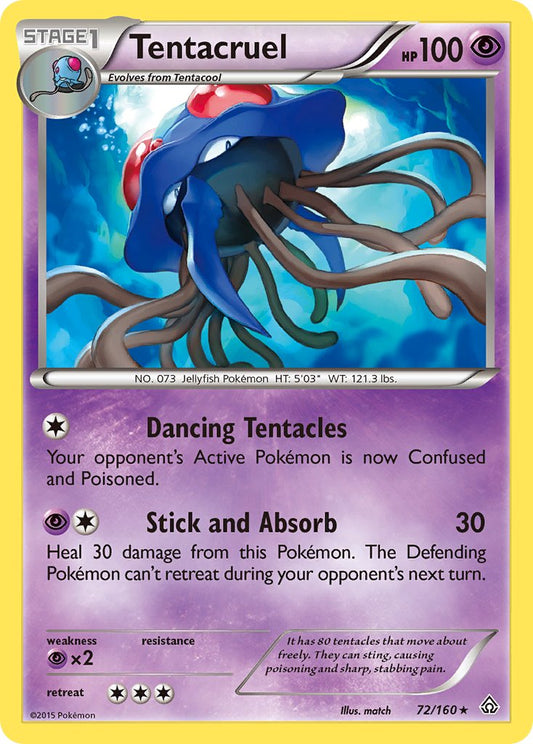 Tentacruel 72/160 Reverse Rare - MissingNo.