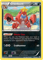 Crawdaunt 92/160 Holo Rare