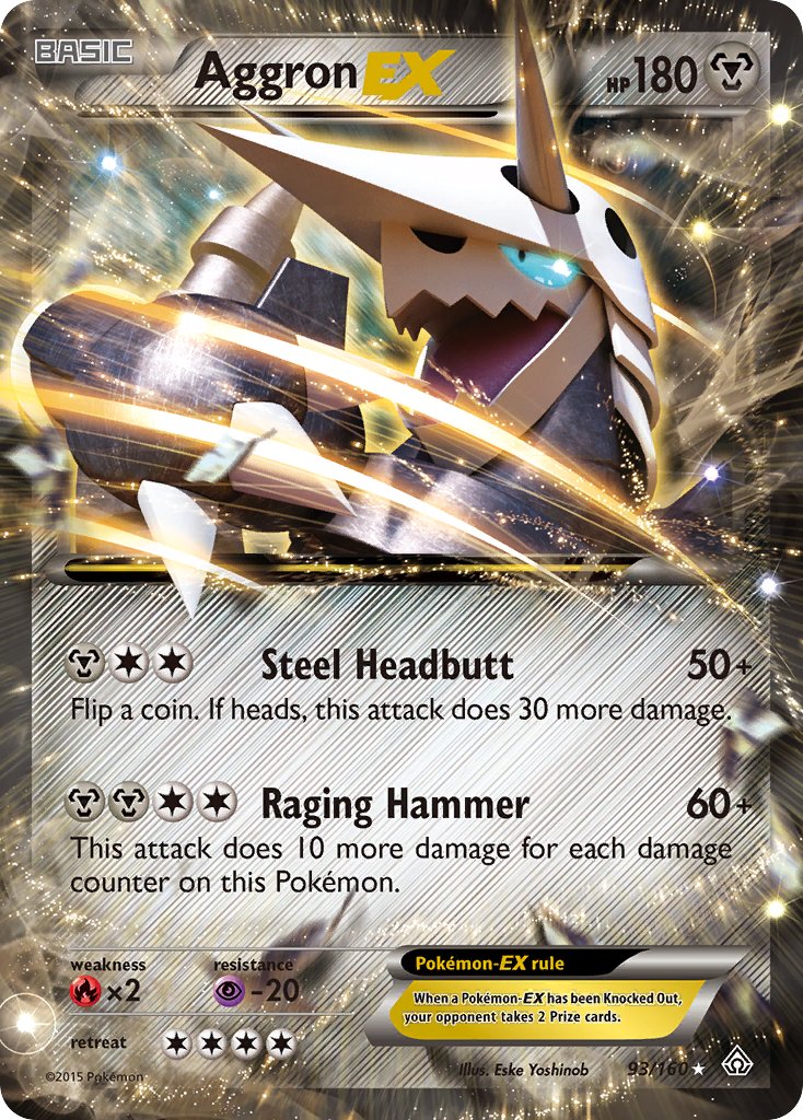 Aggron EX 93/160 Holo Rare EX - MissingNo.