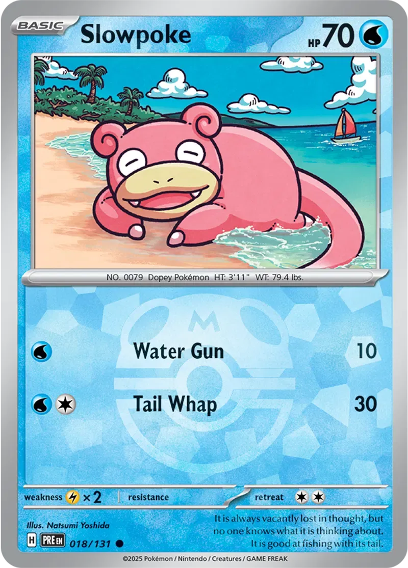 Slowpoke 18/131 Master Ball Holo Common - MissingNo.