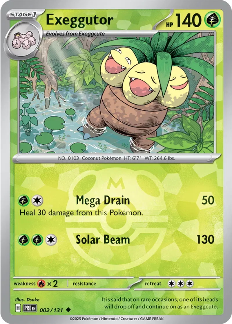 Exeggutor 2/131 Master Ball Holo Uncommon - MissingNo.