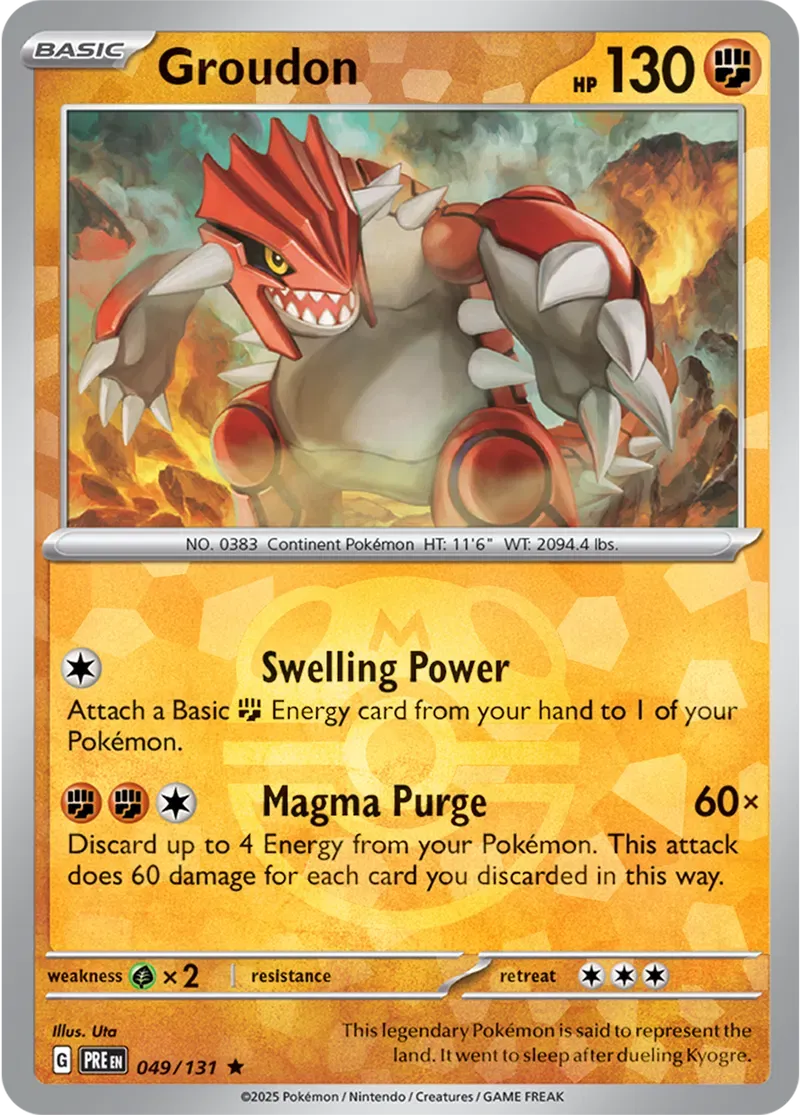 Groudon 49/131 Master Ball Holo Rare - MissingNo.