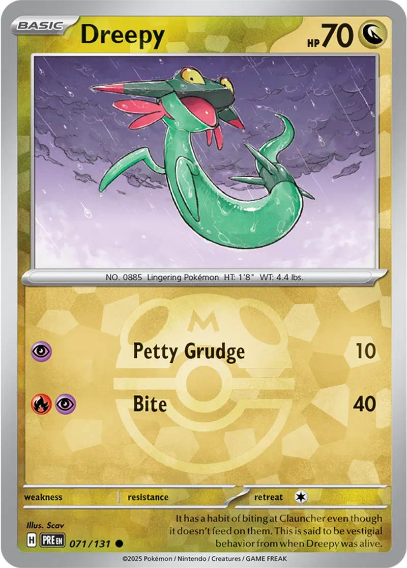 Dreepy 71/131 Master Ball Holo Common - MissingNo.