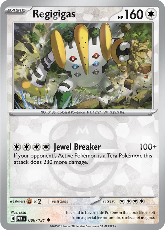 Regigigas 86/131 Master Ball Holo Uncommon - MissingNo.