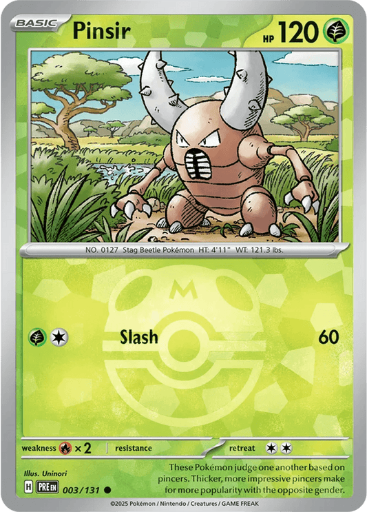 Pinsir 3/131 Reverse Common - MissingNo.