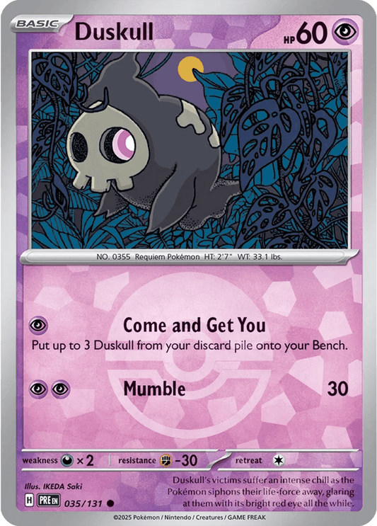 Duskull 35/131 Poké Ball Holo Common - MissingNo.