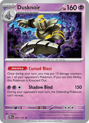 Dusknoir 37/131 Holo Rare